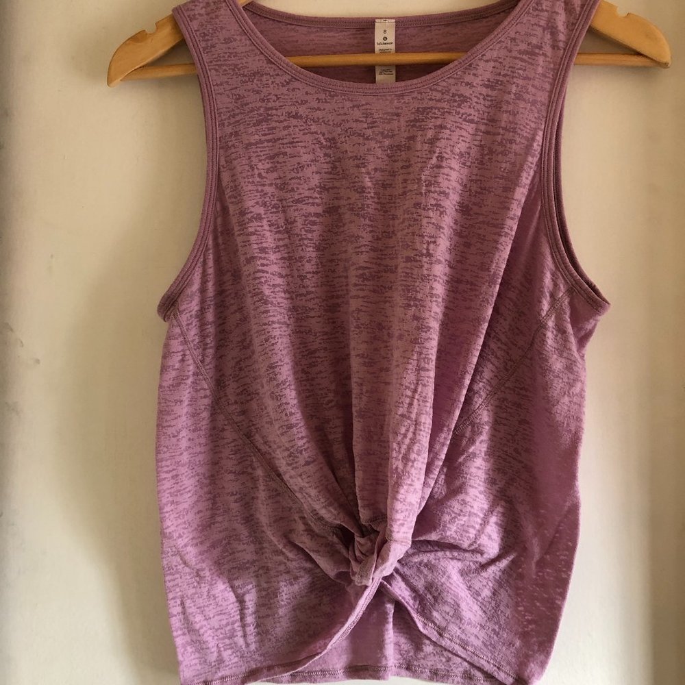 Lululemon Sheer Purple Workout Tank